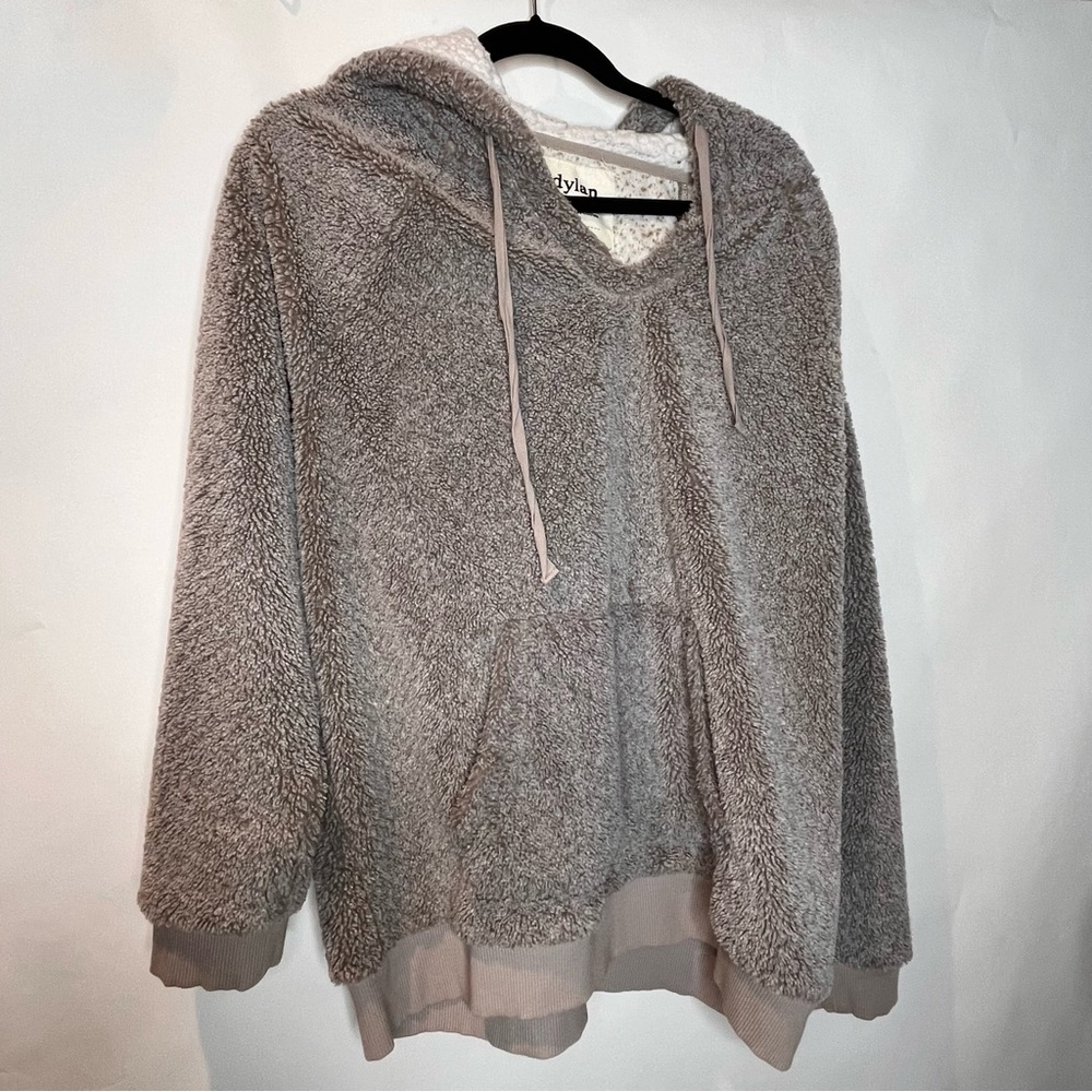 Dylan | Brown Sherpa Faux Fur Hoodie